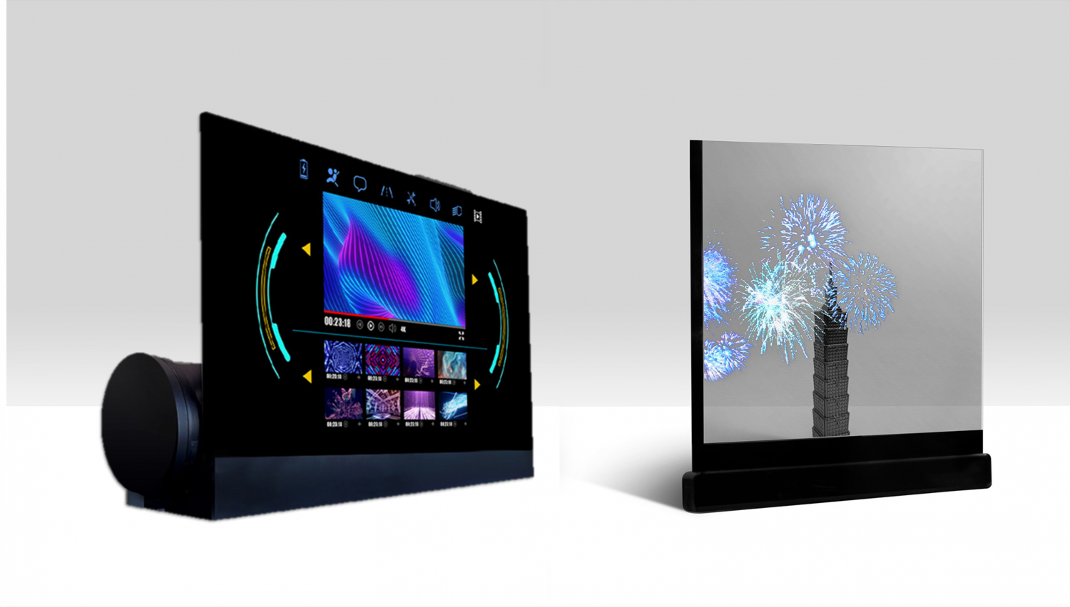 可卷式、折迭性、高透明